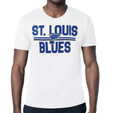 St. Louis Blues Starter Mesh Look Team Name T-Shirt - White | US 202296625