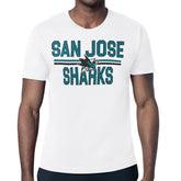 San Jose Sharks Starter Mesh Look Team Name T-Shirt - White | US 202296627