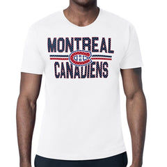 Montreal Canadiens Starter Mesh Look Team Name T-Shirt - White | US 202296640