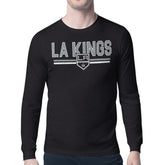 Los Angeles Kings Starter Mesh Look Team Name Long Sleeve T-Shirt - Black | US 202296663