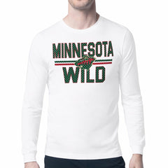 Minnesota Wild Starter Mesh Look Team Name Long Sleeve T-Shirt - White | US 202296675