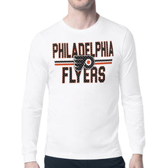 Philadelphia Flyers Starter Mesh Look Team Name Long Sleeve T-Shirt - White | US 202296682