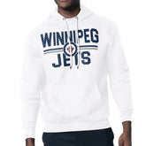 Winnipeg Jets Starter Mesh Look Team Name Logo Tri-Blend Pullover Hoodie - White | US 202296754