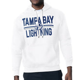 Tampa Bay Lightning Starter Mesh Look Team Name Logo Tri-Blend Pullover Hoodie - White | US 202296857