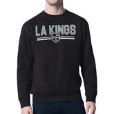 Los Angeles Kings Starter Mesh Look Team Name Logo Pullover Sweatshirt - Black | US 202296887