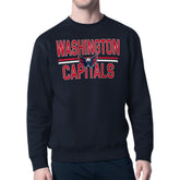 Washington Capitals Starter Mesh Look Team Name Logo Pullover Sweatshirt - Navy | US 202296915