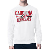 Carolina Hurricanes Starter Mesh Look Team Name Logo Pullover Sweatshirt - White | US 202296929