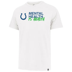 Indianapolis Colts '47 Unisex Mental Health is Health Kicking the Stigma Franklin T-Shirt - White T-shirts