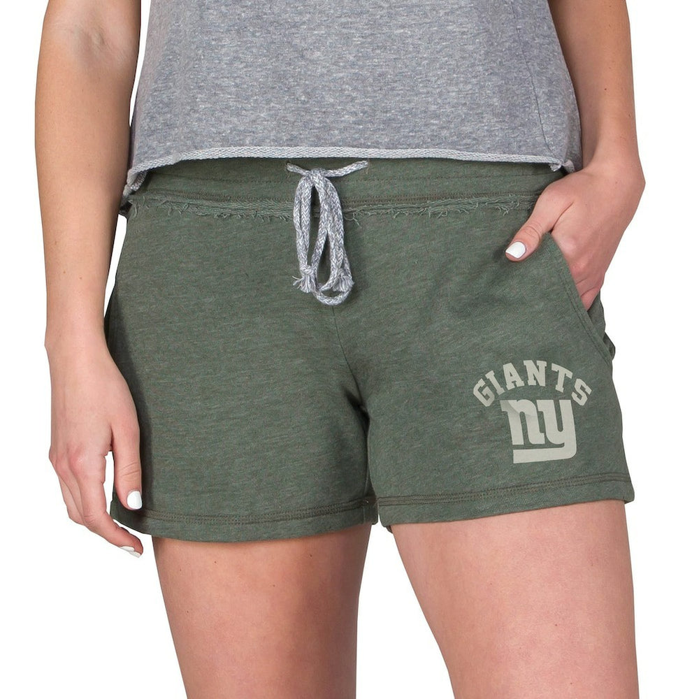 New York Giants Concepts Sport Women's Mainstream French Terry Tri-Blend Shorts - Green Shorts