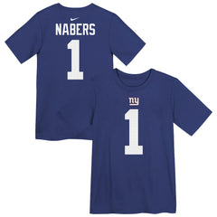 Malik Nabers New York Giants Preschool Name & Number T-Shirt - Royal T-shirts