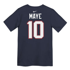 Drake Maye New England Patriots Preschool Player Name & Number T-Shirt - Navy T-shirts