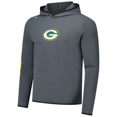 Green Bay Packers Greyson Clothiers Colorado Long Sleeve Hoodie T-Shirt - Charcoal Hoodies