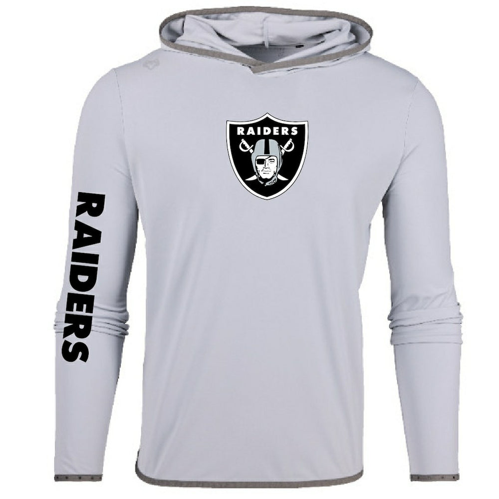 Las Vegas Raiders Greyson Clothiers Colorado Long Sleeve Hoodie T-Shirt - Gray Hoodies