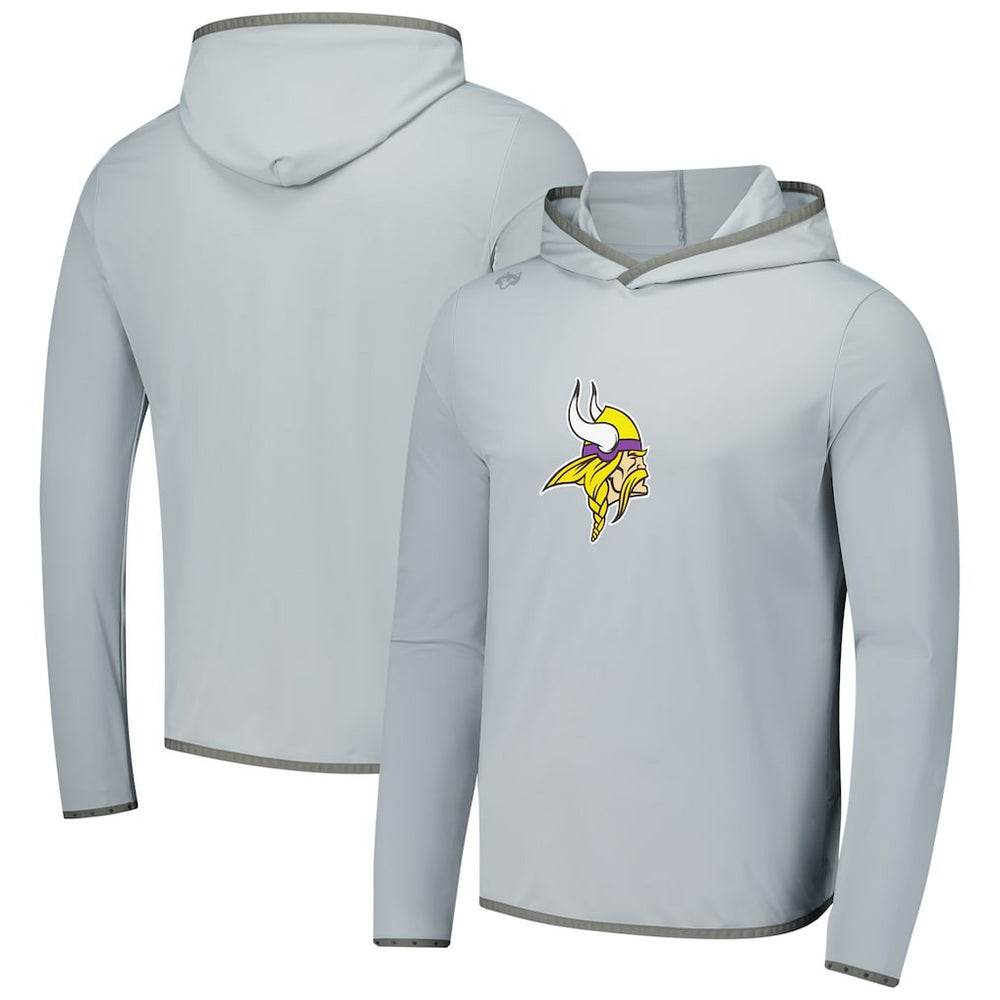 Minnesota Vikings Greyson Clothiers Colorado Long Sleeve Hoodie T-Shirt - Gray Hoodies