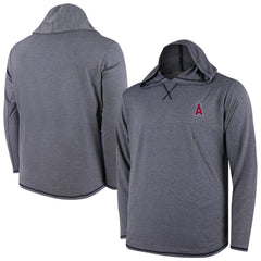 Los Angeles Angels Butter Stripe Tri-Blend Long Sleeve Hoodie T-Shirt - Navy Hoodies