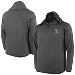 Colorado Rockies Butter Stripe Tri-Blend Long Sleeve Hoodie T-Shirt - Black Hoodies