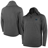 Miami Marlins Butter Stripe Tri-Blend Long Sleeve Hoodie T-Shirt - Black Hoodies