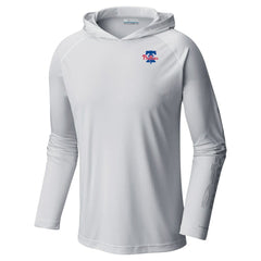 Philadelphia Phillies Columbia Omni-Wick Terminal Tackle Raglan Long Sleeve Hoodie T-Shirt - White Hoodies
