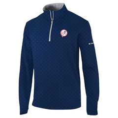 New York Yankees Columbia Wickham Hills Omni-Wick Quarter-Zip Jacket - Navy Jackets