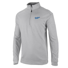 Los Angeles Dodgers Columbia Oakland Downs Omni-Wick Quarter-Zip Top - Gray Tops