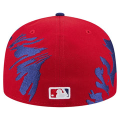 Philadelphia Phillies New Era Retro Pattern 59FIFTY Fitted Hat - Red/Royal Hats
