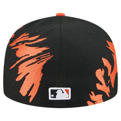 San Francisco Giants New Era Retro Pattern 59FIFTY Fitted Hat - Black/Orange Hats