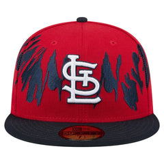 St. Louis Cardinals New Era Retro Pattern 59FIFTY Fitted Hat - Red/Navy Hats