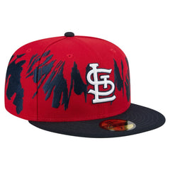 St. Louis Cardinals New Era Retro Pattern 59FIFTY Fitted Hat - Red/Navy Hats