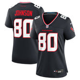 Andre Johnson Houston Texans Women's Team Retired Player Game Jersey - Navy Jerseys