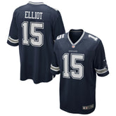 Ezekiel Elliott Dallas Cowboys Team Game Jersey - Navy Jerseys