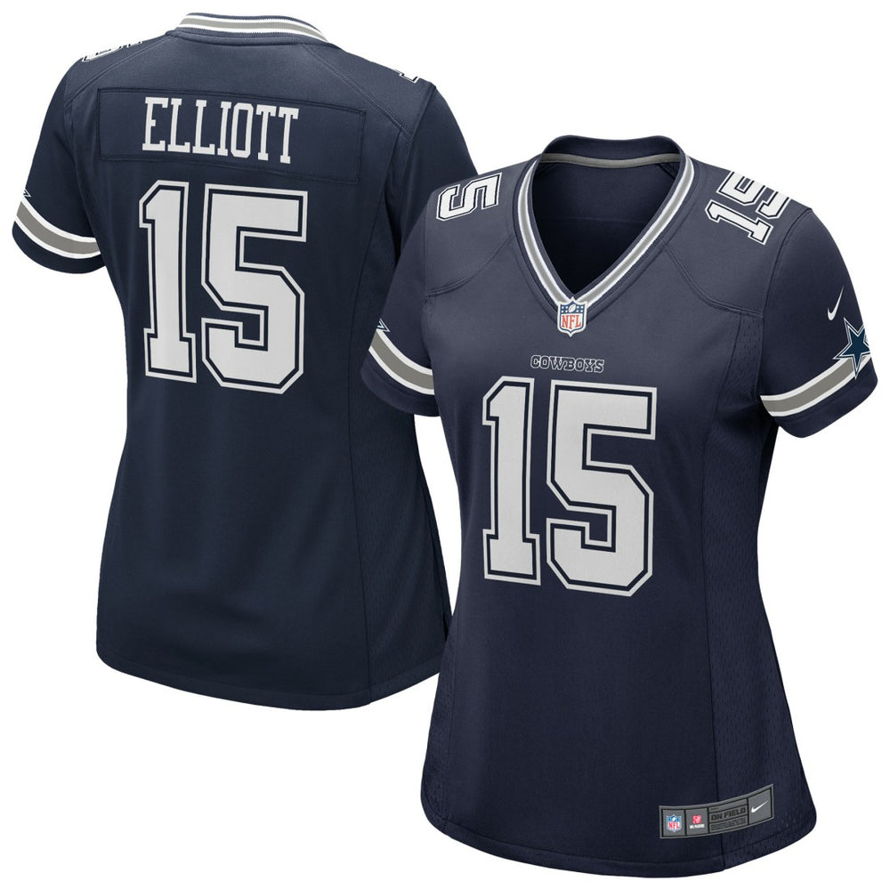 Ezekiel Elliott Dallas Cowboys Women's Game Jersey - Navy Jerseys