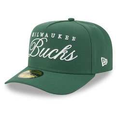 Milwaukee Bucks 2025 NBA Draft A-Frame 59FIFTY Fitted Hat Hunter Green - New Era