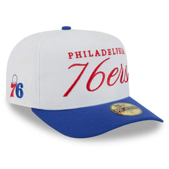 Philadelphia 76ers 2025 NBA Draft A-Frame 59FIFTY Fitted Hat White/Royal - New Era