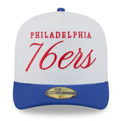 Philadelphia 76ers 2025 NBA Draft A-Frame 59FIFTY Fitted Hat White/Royal - New Era