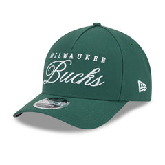 Milwaukee Bucks 2025 NBA Draft M-Crown A-Frame 9FORTY Adjustable Hat Hunter Green - New Era
