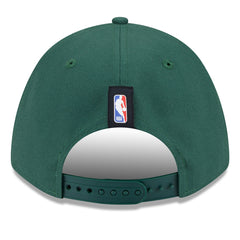 Milwaukee Bucks 2025 NBA Draft M-Crown A-Frame 9FORTY Adjustable Hat Hunter Green - New Era
