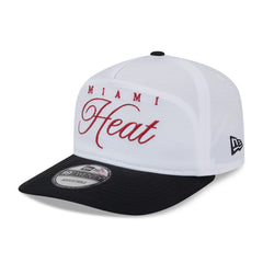 Miami Heat 2025 NBA Draft On-Stage Nylon 19TWENTY Adjustable Hat White/Black - New Era