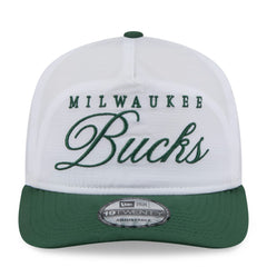 Milwaukee Bucks 2025 NBA Draft On-Stage Nylon 19TWENTY Adjustable Hat White/Hunter Green - New Era