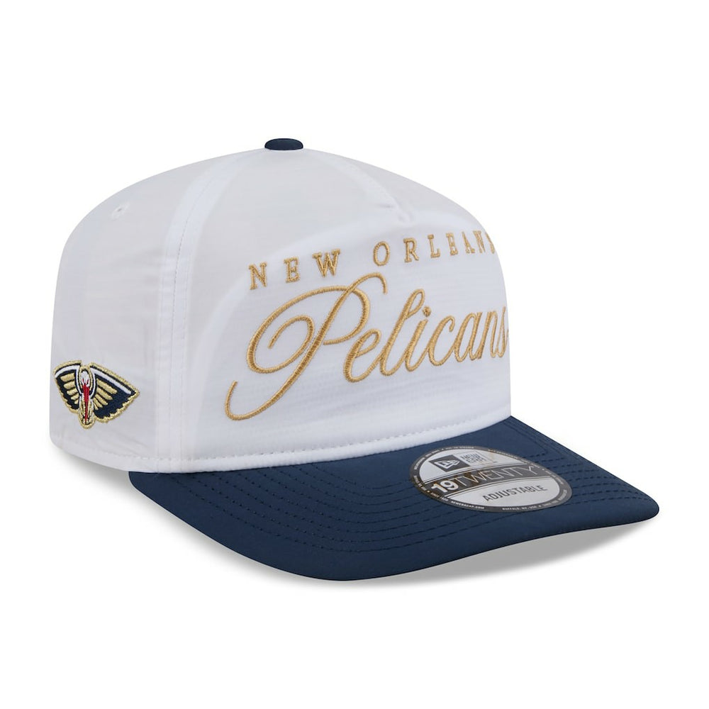 New Orleans Pelicans 2025 NBA Draft On-Stage Nylon 19TWENTY Adjustable Hat White/Navy - New Era