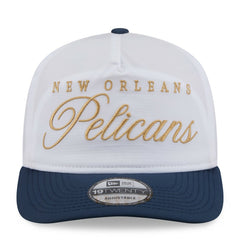New Orleans Pelicans 2025 NBA Draft On-Stage Nylon 19TWENTY Adjustable Hat White/Navy - New Era