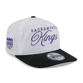 Sacramento Kings 2025 NBA Draft On-Stage Nylon 19TWENTY Adjustable Hat White/Black - New Era