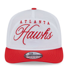 Atlanta Hawks 2025 NBA Draft On-Stage Nylon 19TWENTY Adjustable Hat White/Red - New Era