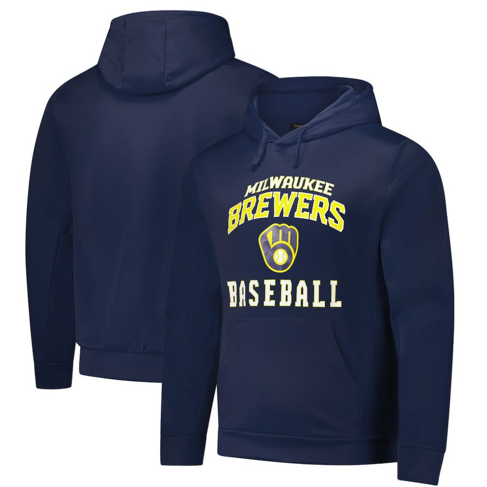 Milwaukee Brewers Dunbrooke Champion Pullover Hoodie - Navy Hoodies