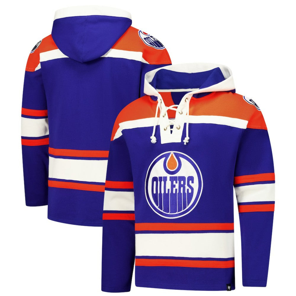 Edmonton Oilers '47 Superior Lacer Hoodie - Royal | US 202325178