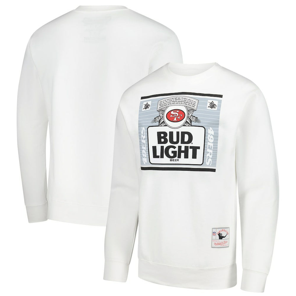 San Francisco 49ers x Bud Light The Crest Pullover Sweatshirt - White Pullover