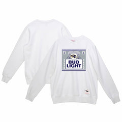 Baltimore Ravens x Bud Light The Crest Pullover Sweatshirt - White Pullover