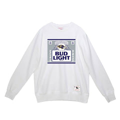 Baltimore Ravens x Bud Light The Crest Pullover Sweatshirt - White Pullover
