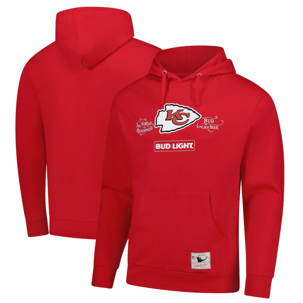 Kansas City Chiefs NFL x Bud Light Vintage Pullover Hoodie - Red Hoodies