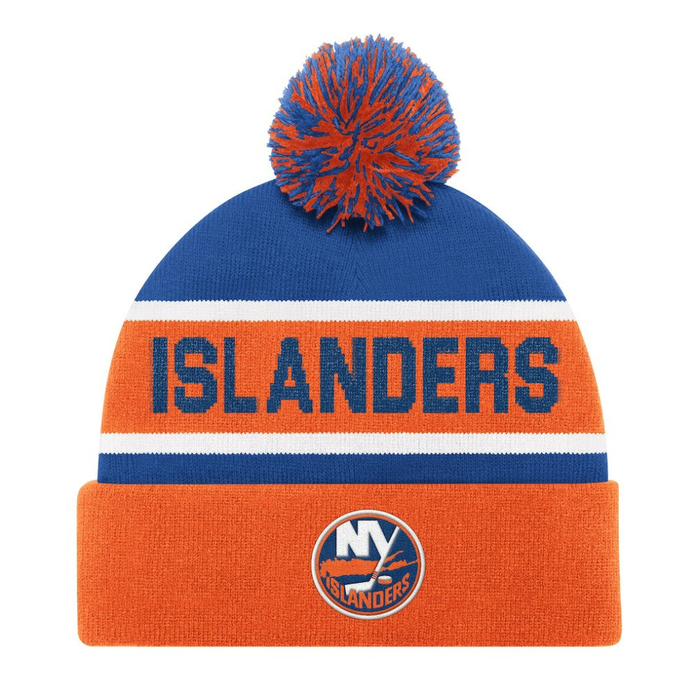 New York Islanders Starter Cuffed Knit Hat with Pom - Orange | US 202327947
