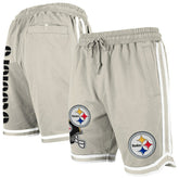 Pittsburgh Steelers New Era Stone Multi Patch Shorts - Light Beige Shorts
